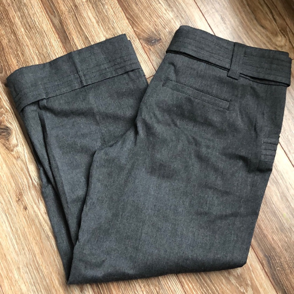 Anthropology gray cropped pants size 4 NWT